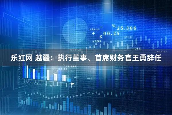 乐红网 越疆：执行董事、首席财务官王勇辞任